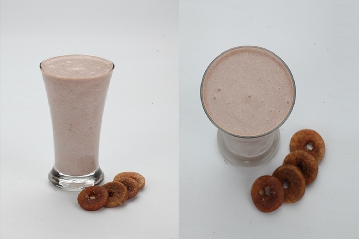 CHIKOO ANJEER MILKSHAKE