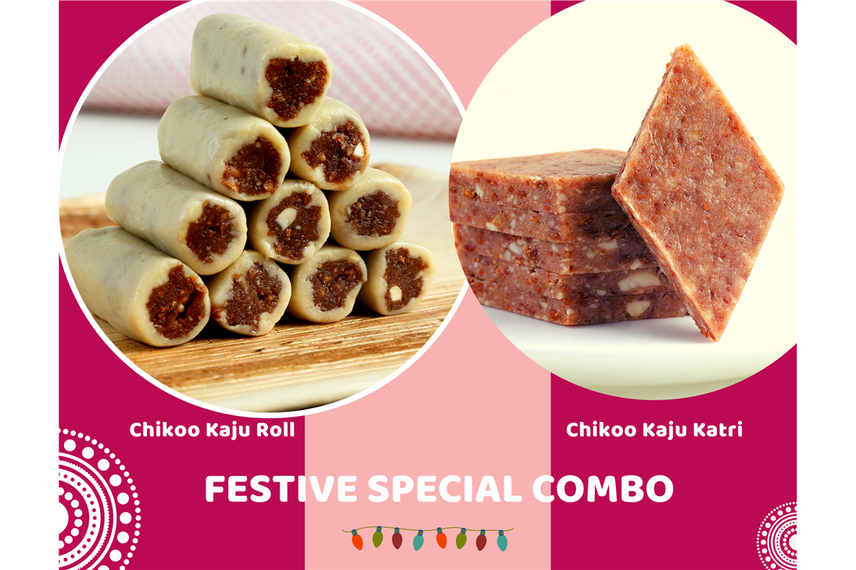 Assorted Chikoo Kaju Roll & Katri
